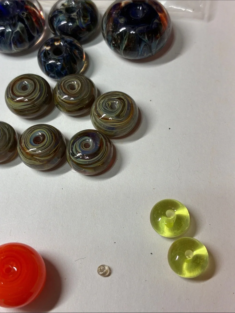 Assorted Glass Lampwork Beads - Multicolor Mix